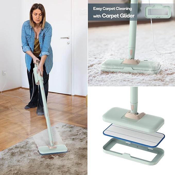 Newbealer Steam Mop & Detachable Handheld Cleaner, 250ml 1200W Powerful Floor - Image 7