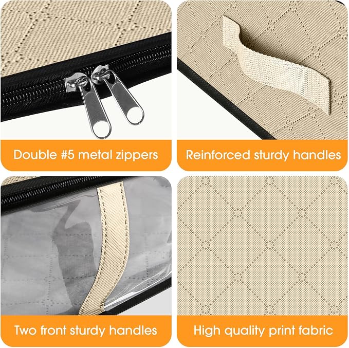 StorageRight Under Bed Storage Bins, Breathable Organizer - Image 3
