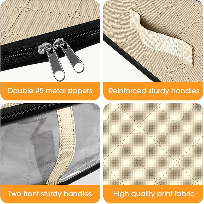 StorageRight Under Bed Storage Bins, Breathable Organizer - Image 3