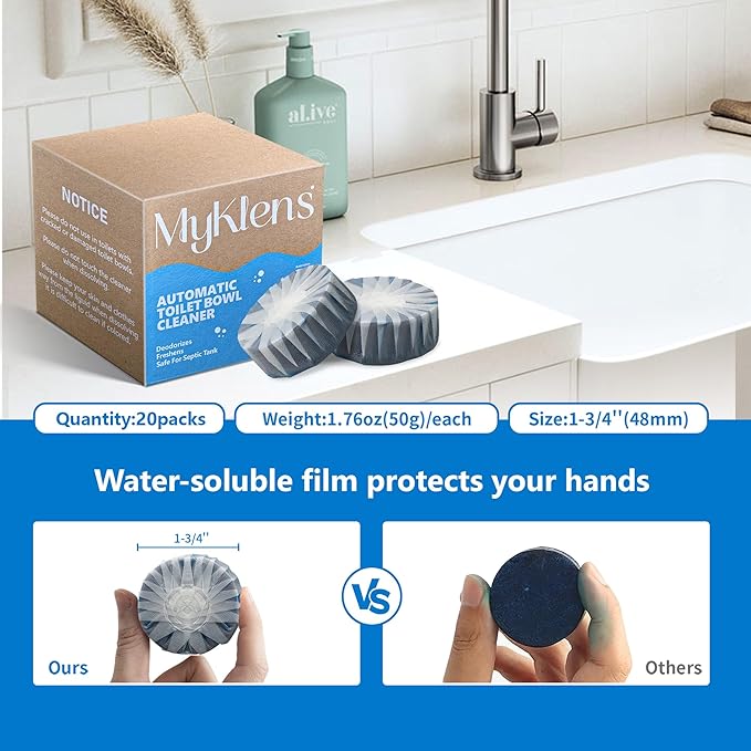 Toilet Bowl Cleaner Tablets, Automatic Toilet Tank Cleaner - Image 7