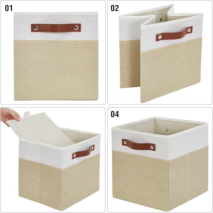Collapsible Fabric Storage Cube Bins - Image 6