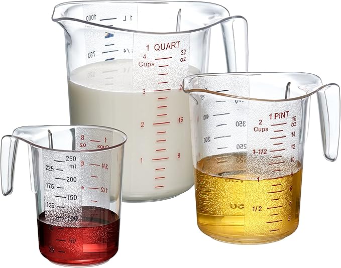 Amazing Abby - Melissa - Plastic Measuring Cups, Food-Grade Measuring Jugs by AmazingAbby