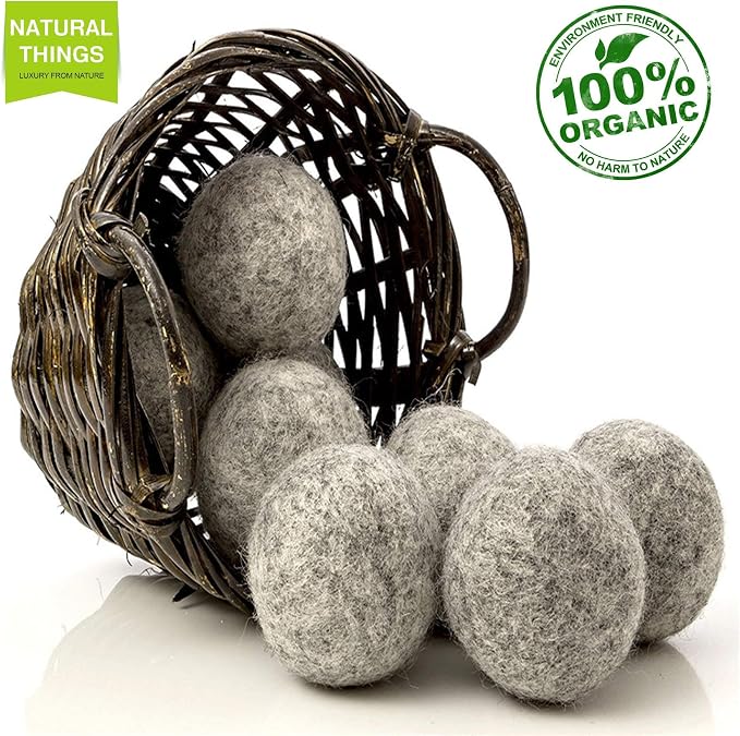 NATURAL THINGS Alpaca Wool Dryer Balls, Fabric Softener Balls, Anti Static - Image 2