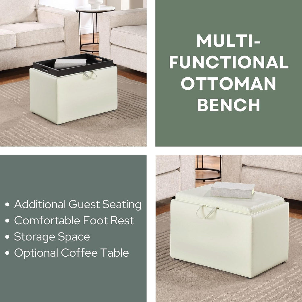 Convenience Concepts Designs4Comfort Accent Storage Ottoman 22.75" - Mod...