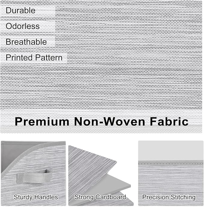 WUIKE Closet Organizers and Storage, Foldable Trapezoid Storage Bins - Image 4