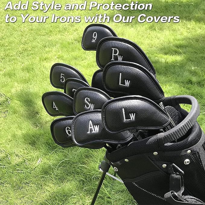 Golf Iron Head Covers Synthetic Leather Waterproof Club Head Covers - Image 7