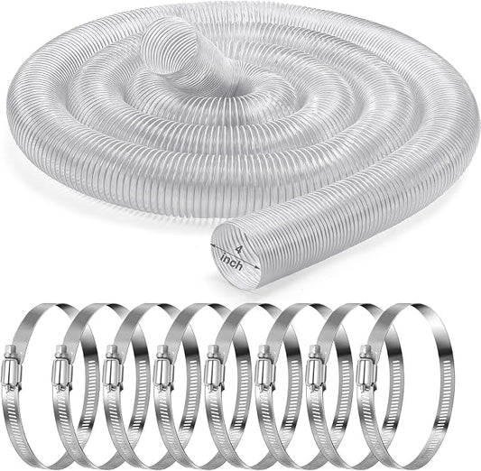 4 Inches 30 ft PVC Dust Collection Hose by Yaocom