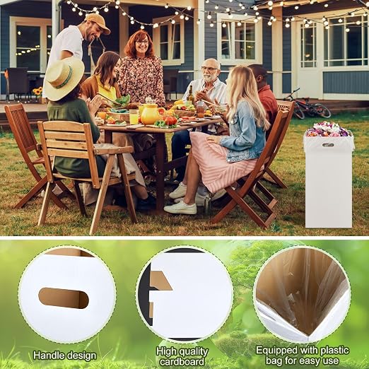 10 Pack 20 Gallon Corrugated Cardboard Trash Cans Bulk - Image 4