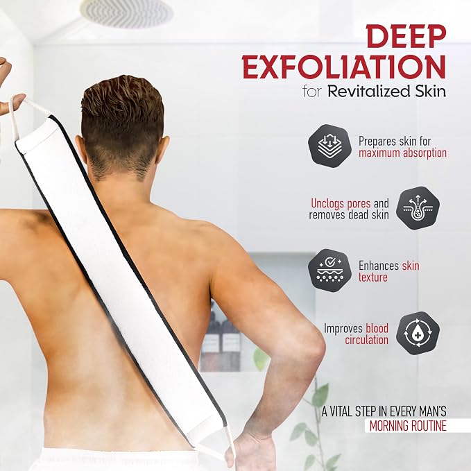 Sturdy Natural Loofah Back Scrubber - Image 2