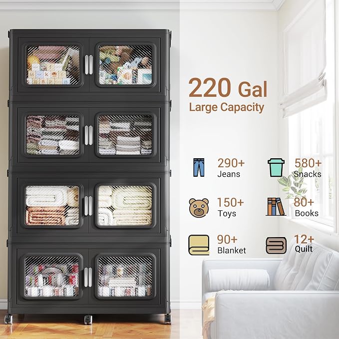 BROVIEW 880 Qt Stackable Storage Bin - Image 7