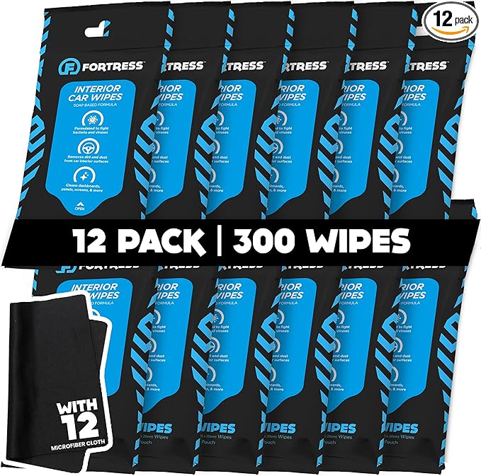 Fortress Car Interior Wipes by Fortress