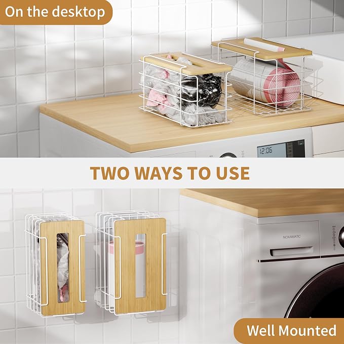 2 Pack Grocery Bag Holder for Plastic Bags - Image 3