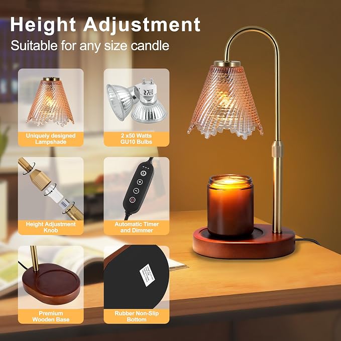 Candle Warmer lamp with Timer & Dimmer Birthday Gifts - Image 6