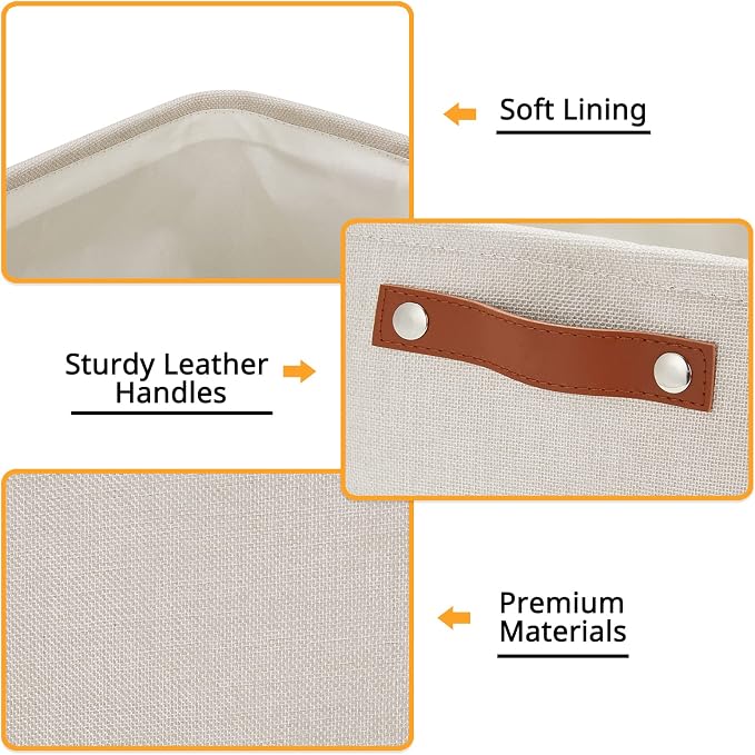 DULLEMELO Fabric Organizer for Storage, Nursery - Image 3