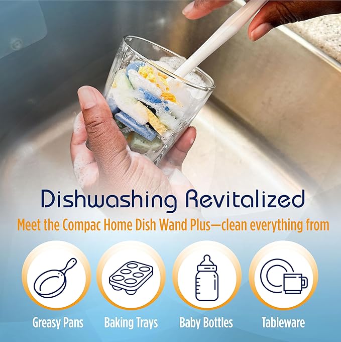 Compac Home Dish SpongeWand Plus Tri Surface Scrubbing Sponge - Image 3