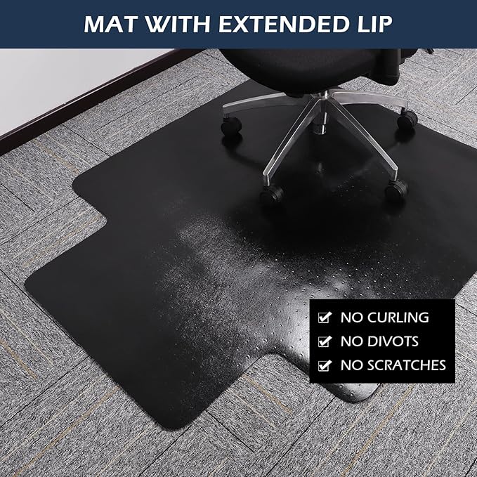 SALLOUS Office Chair Mat for Carpet, 48in x 36in Heavy Duty, Gaming Chair Mat - Image 4