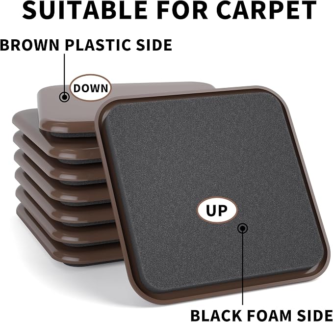 Furniture Sliders, Heavy Duty Furniture Movers Sliders, Reusable Furniture - Image 4