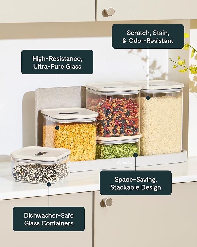 Caraway 2.5qt Glass Airtight Food Storage Container - Image 4