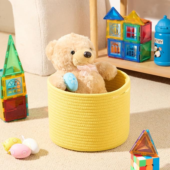Small Basket for Organizing | Cube Shelf Closet Storage Baskets | 9.7×9.7×7.1” - Image 4