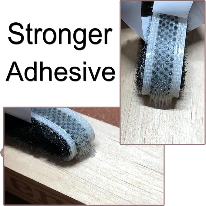 Weather Stripping Brush for Sliding Windows/Doors Frame Side, Pile Self - Image 4