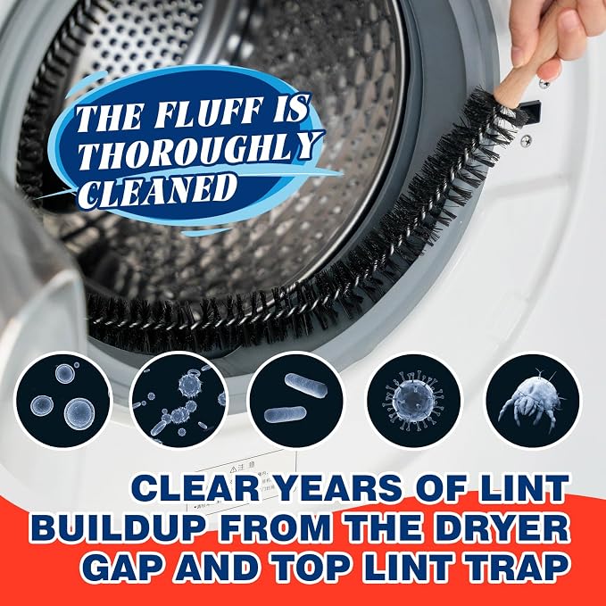 Dryer Vent Cleaner Kit, Upgrade Noiseless Dryer Lint Vacuum Attachment - Image 4