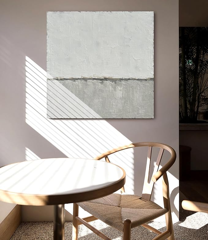 NANKAI art Hand-painted abstract canvas wall art featuring a minimalist design - Image 3