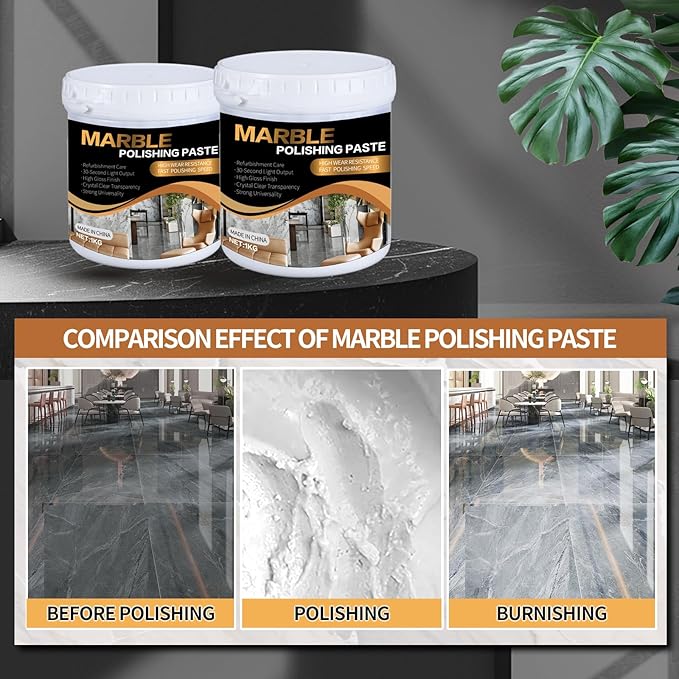 Marble Polishing Paste Kit, Marble Polishing Compound, Countertop Cleaner - Image 2