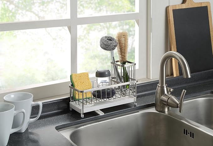 SunnyPoint Never Rust Stainless Utensil, Sink Cleaning Tools Holder - Image 2