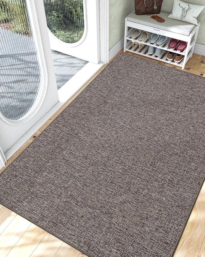 LUMI Ultra Thin Door Mat for Entryway, Easy Clean Welcome Entrance Mat for by LUMI