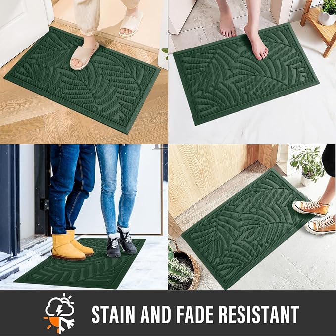 Front Door Mat, Absorbent Resist Dirt Welcome Door Mat Indoor Outdoor, - Image 4