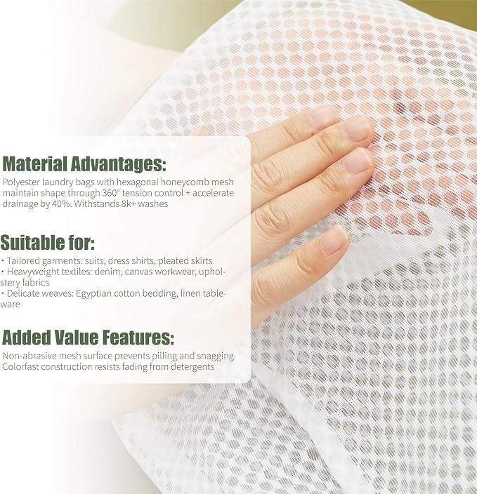 GWT 4Pcs 3D Mesh Laundry Bags - Image 3