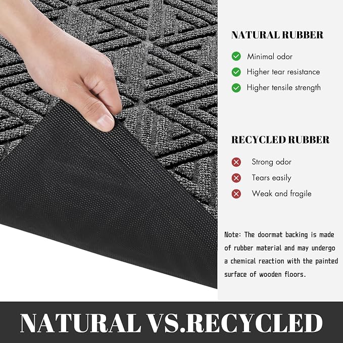 Yimobra Outdoor Mats for Front Door 29.5x17, All-Weather Waterproof Non-Slip - Image 4