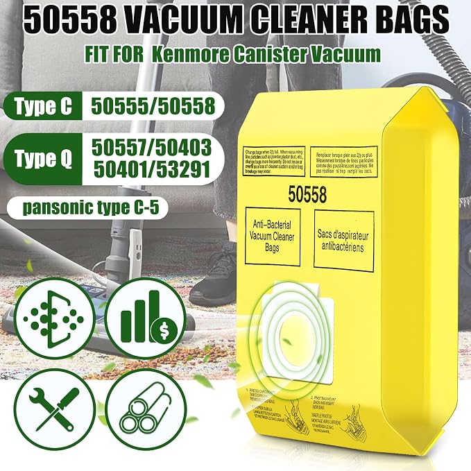 50 Pack Vacuum Cleaner Bags Fit - Image 3