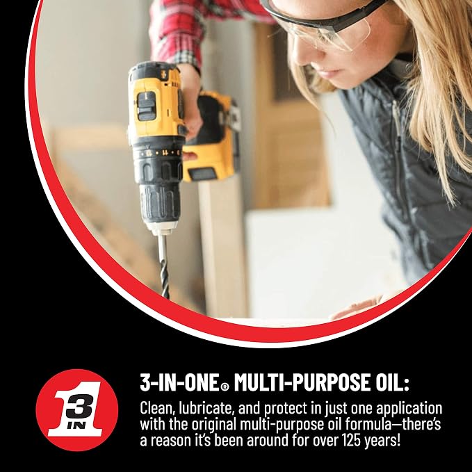 3-IN-ONE Multi-Purpose Oil, 8 OZ - Image 5