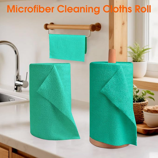 Roll of Microfiber Cleaning Cloth –100 Pack, Tear Away Microfiber Towels - Image 2