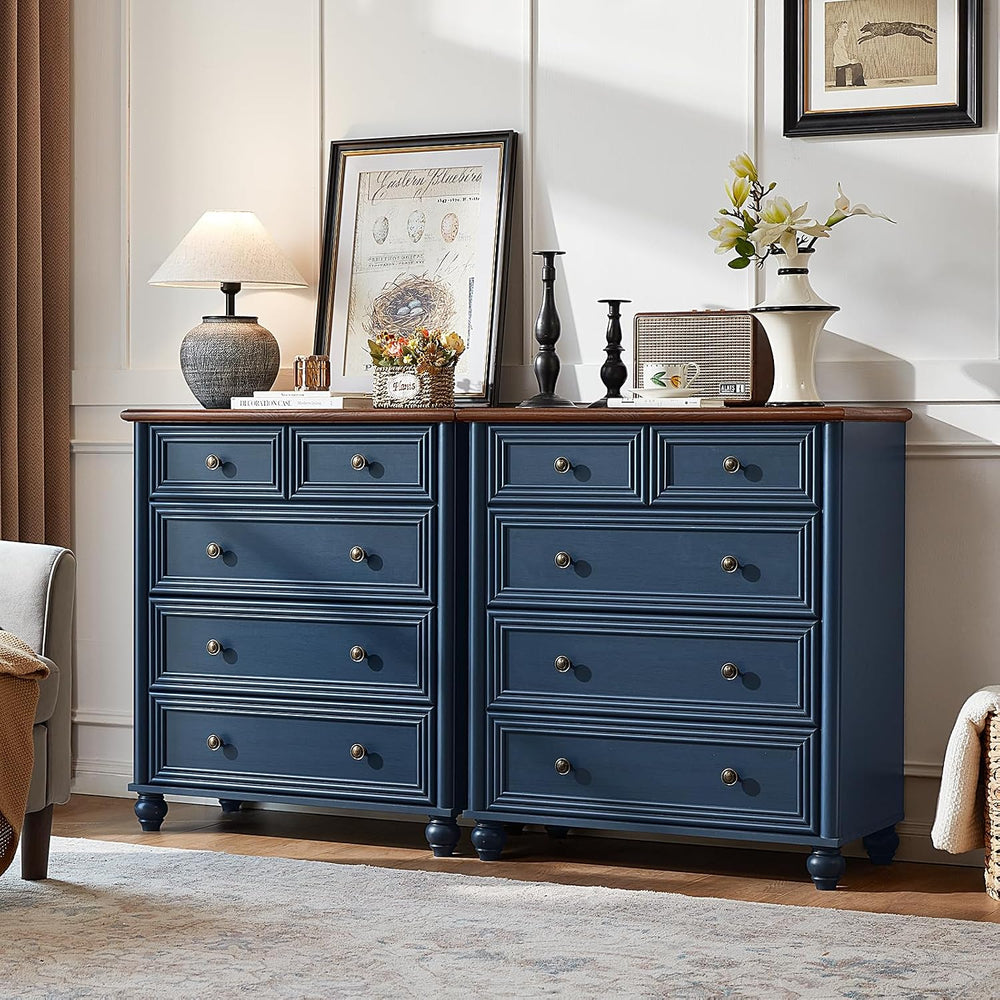 RWYHG Farmhouse 5 Drawer Dresser for Bedroom, 35.5" Small Dressers