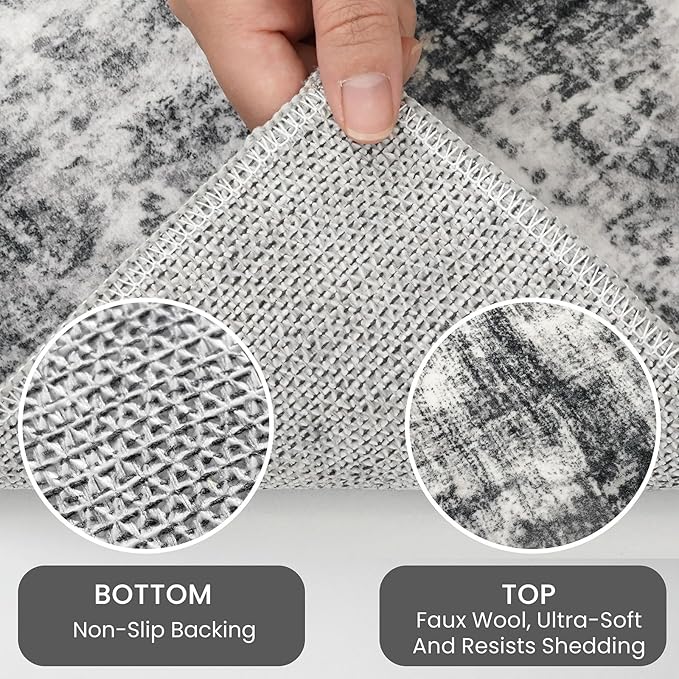 IOHOUZE Small Abstract Area Rug 2x3 Ft Entryway Rugs Washable Door Mat Indoor - Image 4