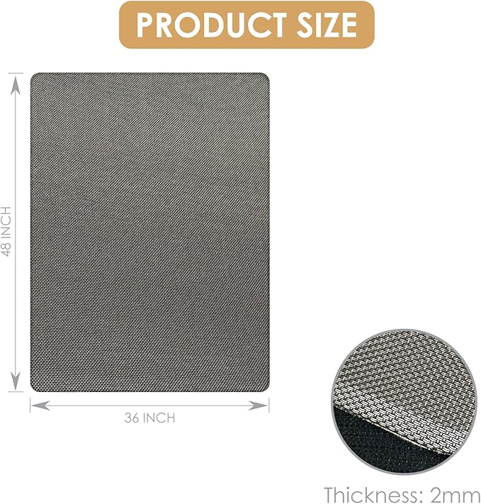 Kuyal Office Chair Mat for Hardwood Floor, Anti Slip, Non-Curve Computer Chair - Image 7