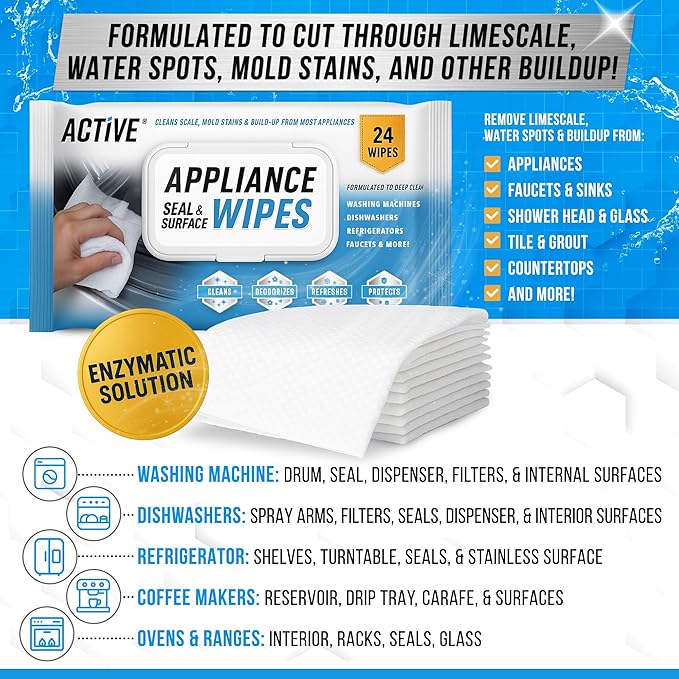 ACTIVE Home Appliance Surface Cleaner Wipes Heavy Duty Wipe - Image 2