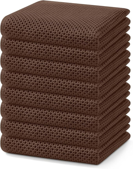 Homaxy 100% Cotton Waffle Weave Kitchen Dish Towels, Ultra Soft Absorbent Quick by Homaxy