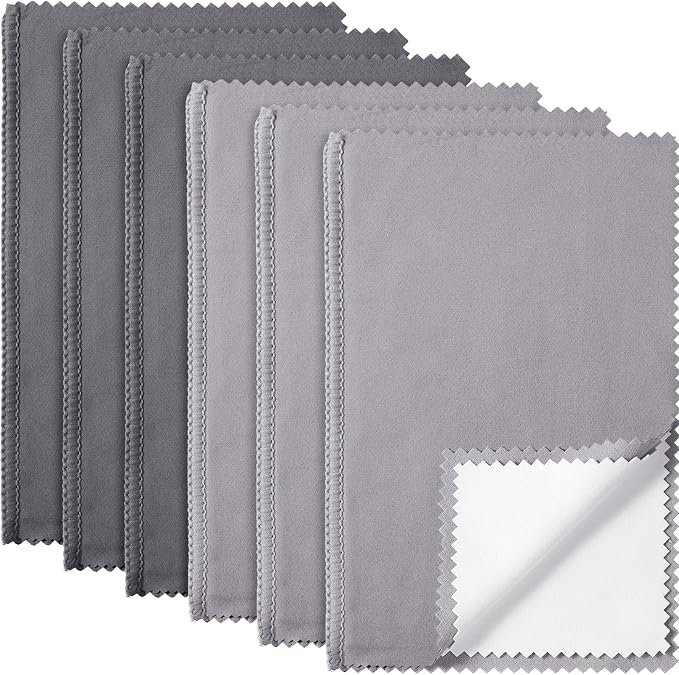 Breling 6 Pcs Silver Jewelry Polishing Cloths 6 x 8 inches Jewelry Cleaning by Breling