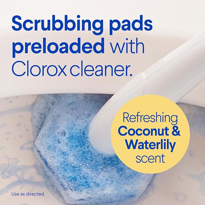 CLOROX Scentiva ToiletWand Toilet Cleaner Refills, Toilet brush, Coconut and - Image 2