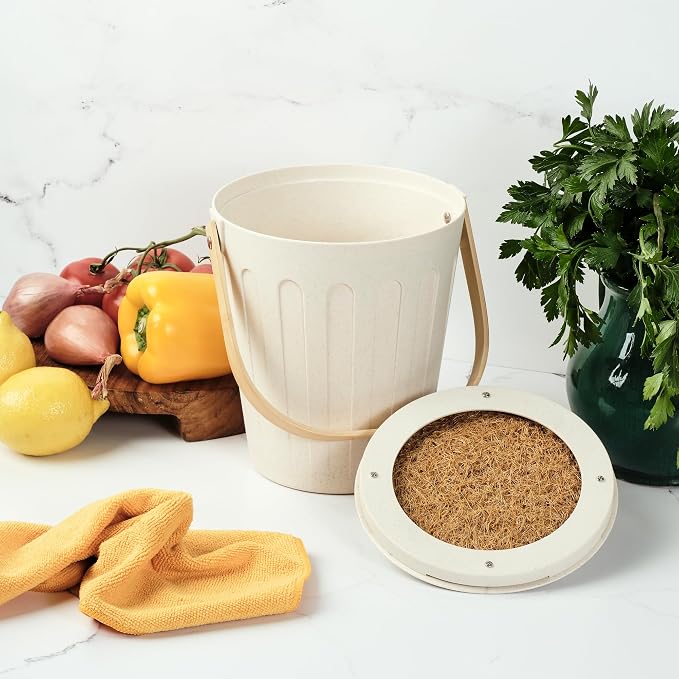 Martha Stewart Indoor Compost Bin | Countertop Composting Bucket - Image 3
