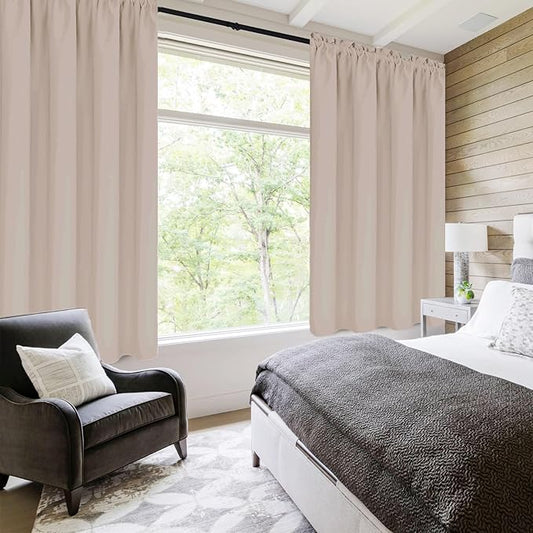 DWCN Blackout Curtains for Living Room Thermal Insulated, Energy Saving & Noise - Image 2