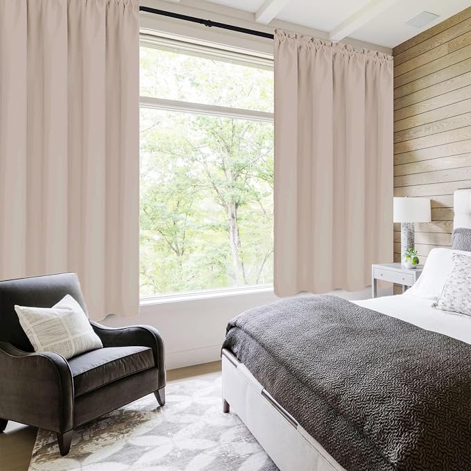 DWCN Blackout Curtains for Living Room Thermal Insulated, Energy Saving & Noise - Image 2
