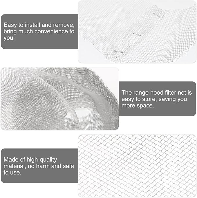 Gatuida Range Hood Filter Net 10-Pack 9 Inch Round Vent Grease Filter - Image 9