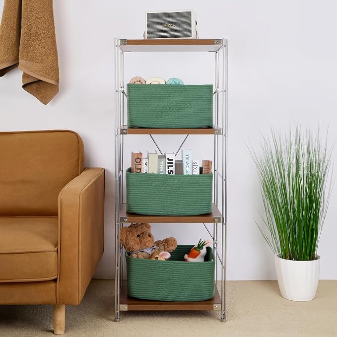 Large Storage Baskets for Shelves, Closet Organizers Bins for Clothes Blanket - Image 4