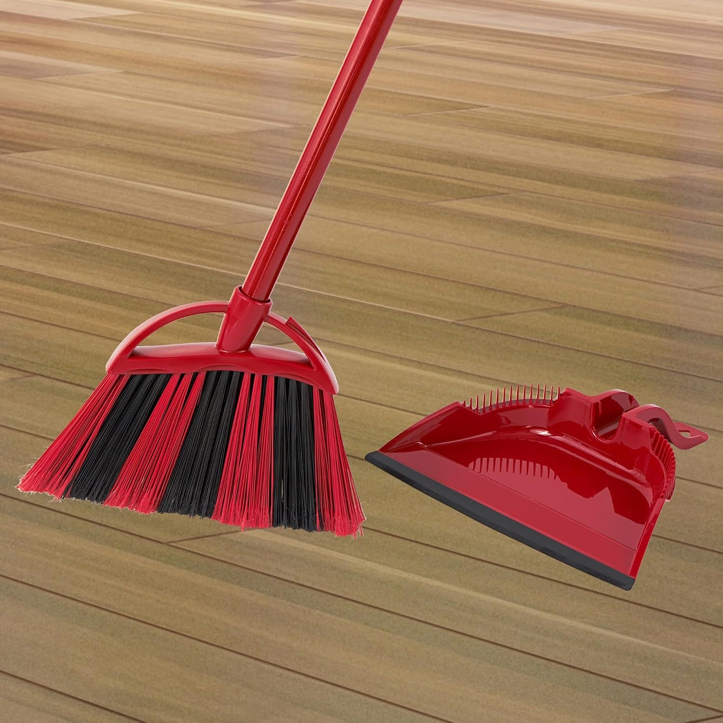 O-Cedar One Sweep Broom with Step-On Dustpan | Remove 99% with One | Lightweight Quiet Cleaning Tool | Ideal for Pet Owners