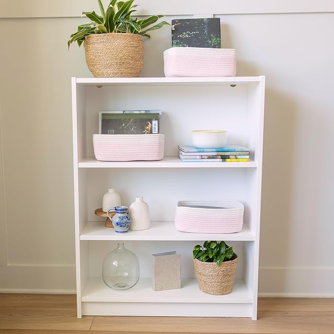 NaturalCozy 11.8"x8"x4.5” Rectangle Storage Baskets - Image 3