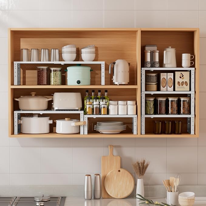 Metal Stackable Expandable Storage Shelf - Image 4
